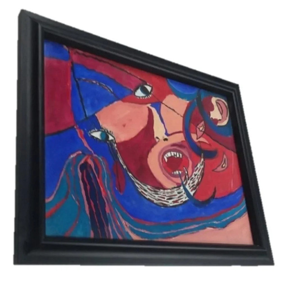 Selfie Face Original Art Work - Picture 1 of 4